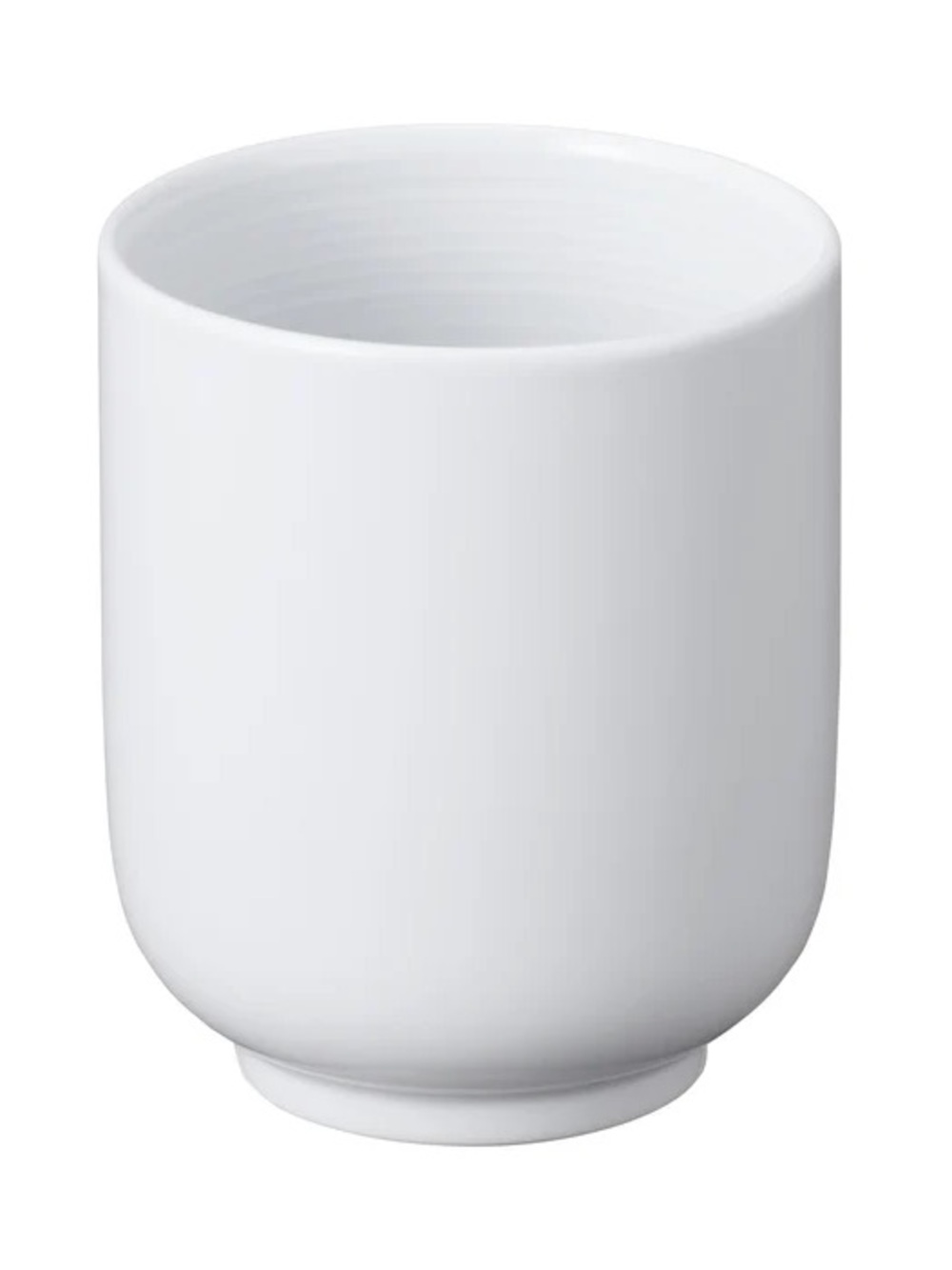 MUJI White Porcelain Yunomi Tea Cup x2 Like New